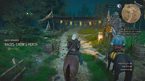 Witcher 3: All Horse Races at Crow's Perch .